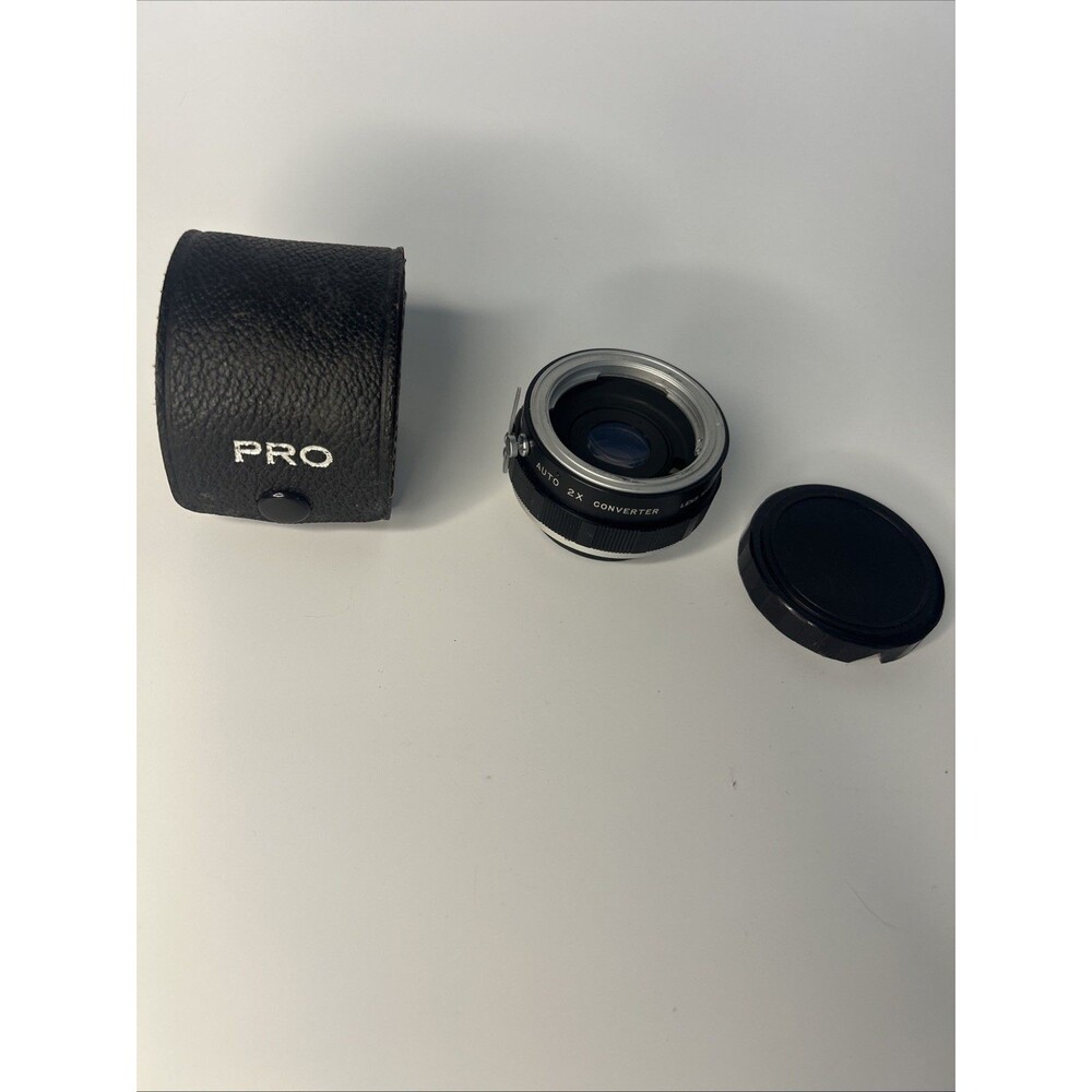 Vtg Lens Auto 2X Converter PRO, Film w/Case Made in JAPAN Olympus